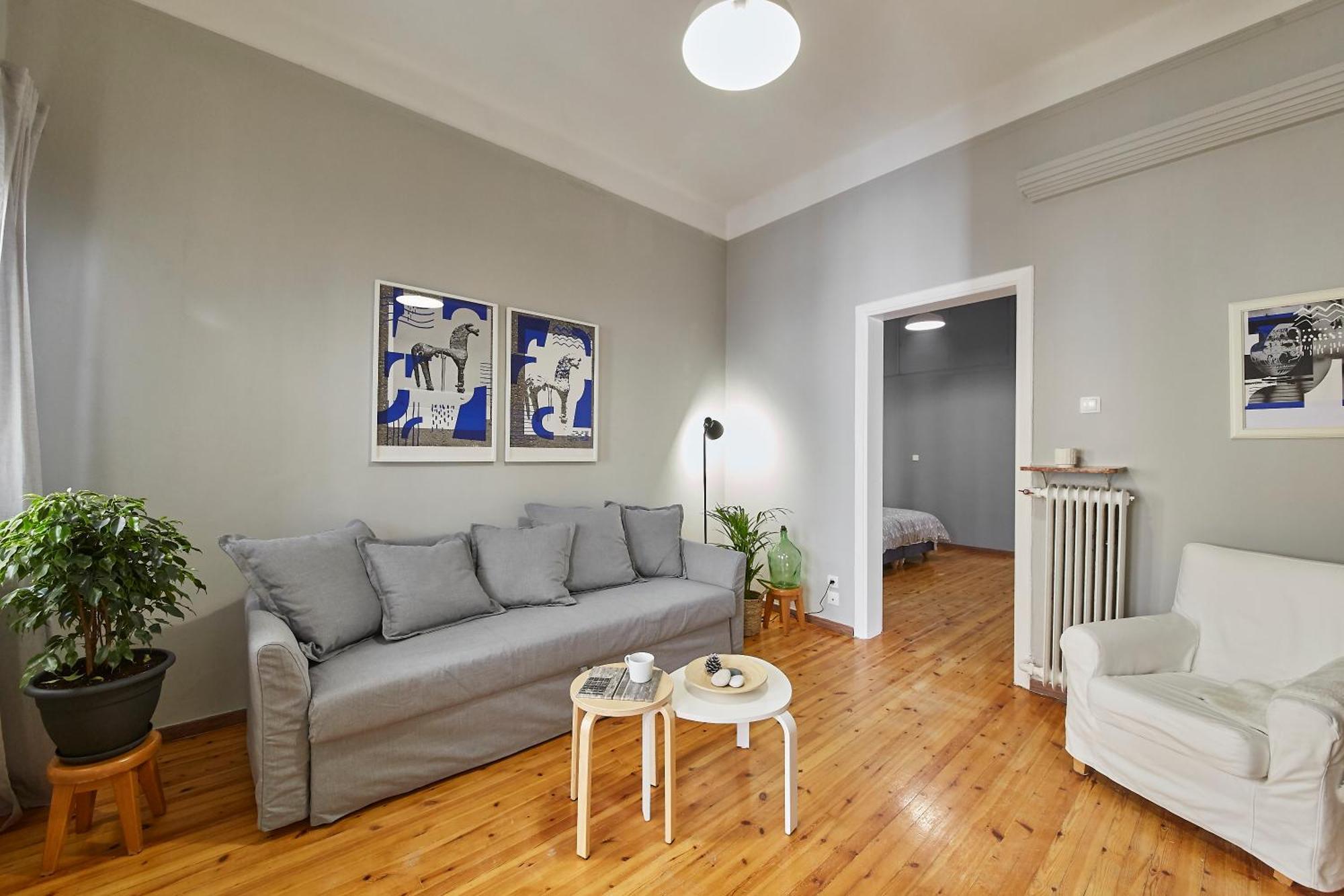 Bright Bright B Central Apartment With Balcony Салоники Экстерьер фото
